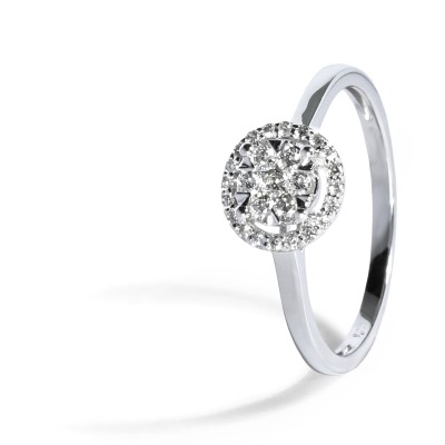 Elegantný diamantový prsteň 0.24 ct