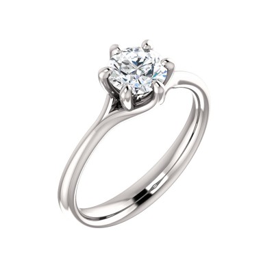 Zásnubný prsteň s veľkým diamantom 0.75 ct