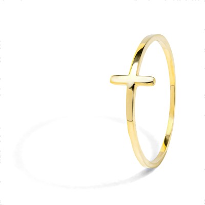 Jemný prsteň so symbolom KRÍŽIK