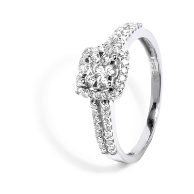 Luxusný diamantový prsteň zlatý 0.36 ct
