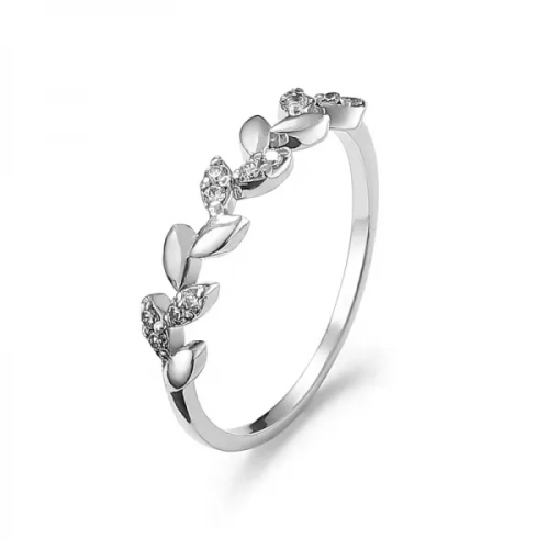 Diamantový výročný prsteň z bieleho zlata 0.10 ct