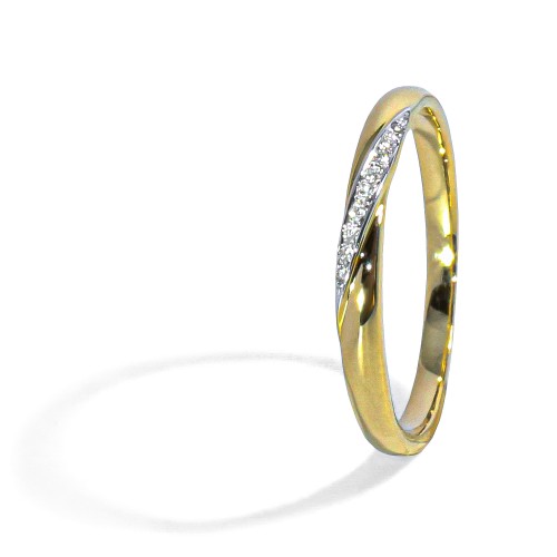 Elegantný diamantový prsteň 0.03 ct
