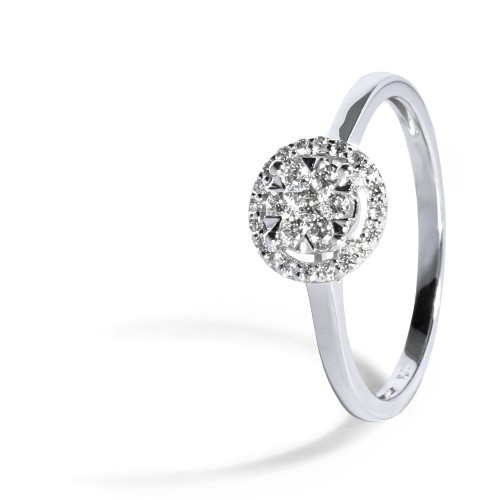 Elegantný diamantový prsteň 0.24 ct