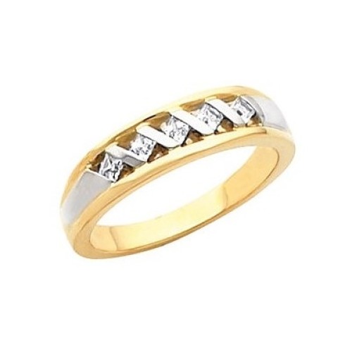 Pánsky zlatý prsteň s diamantami 0.20 ct