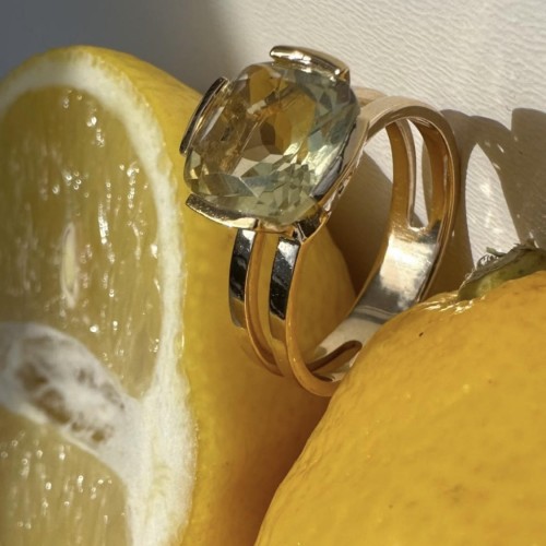 Zlatý prsteň s Citrínom